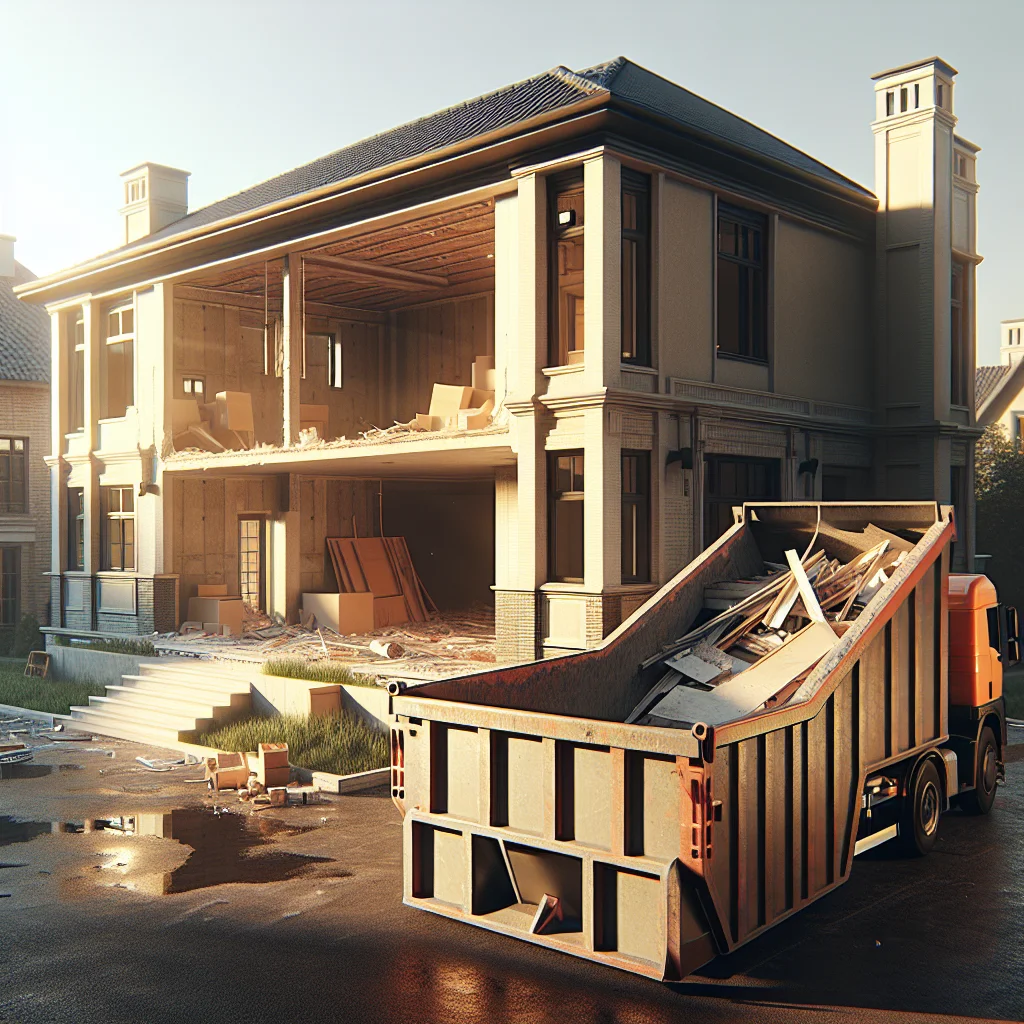 Residential demolition costs - Completed residential demolition project, clean cleared space ready for renovation,