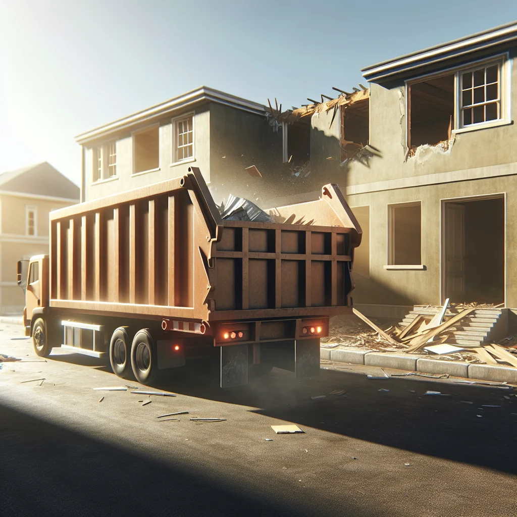 Asbestos risks bathroom tearouts - Completed residential demolition project, clean cleared space ready for renovation,